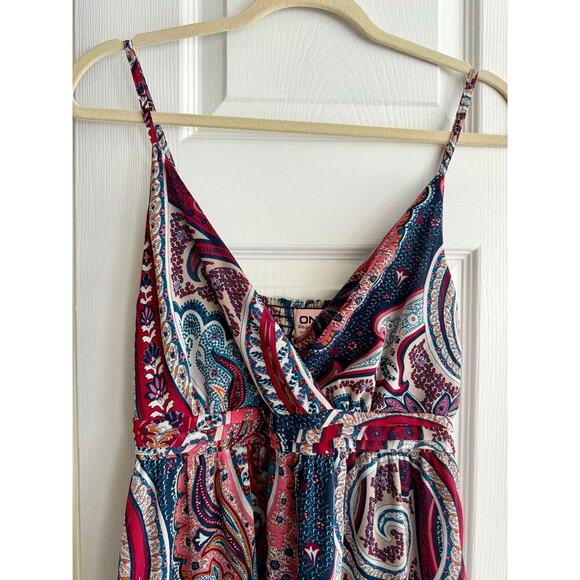 ONLY Paisley Spaghetti Strap Maxi European Designer Flowy size 4 - Picture 8 of 8